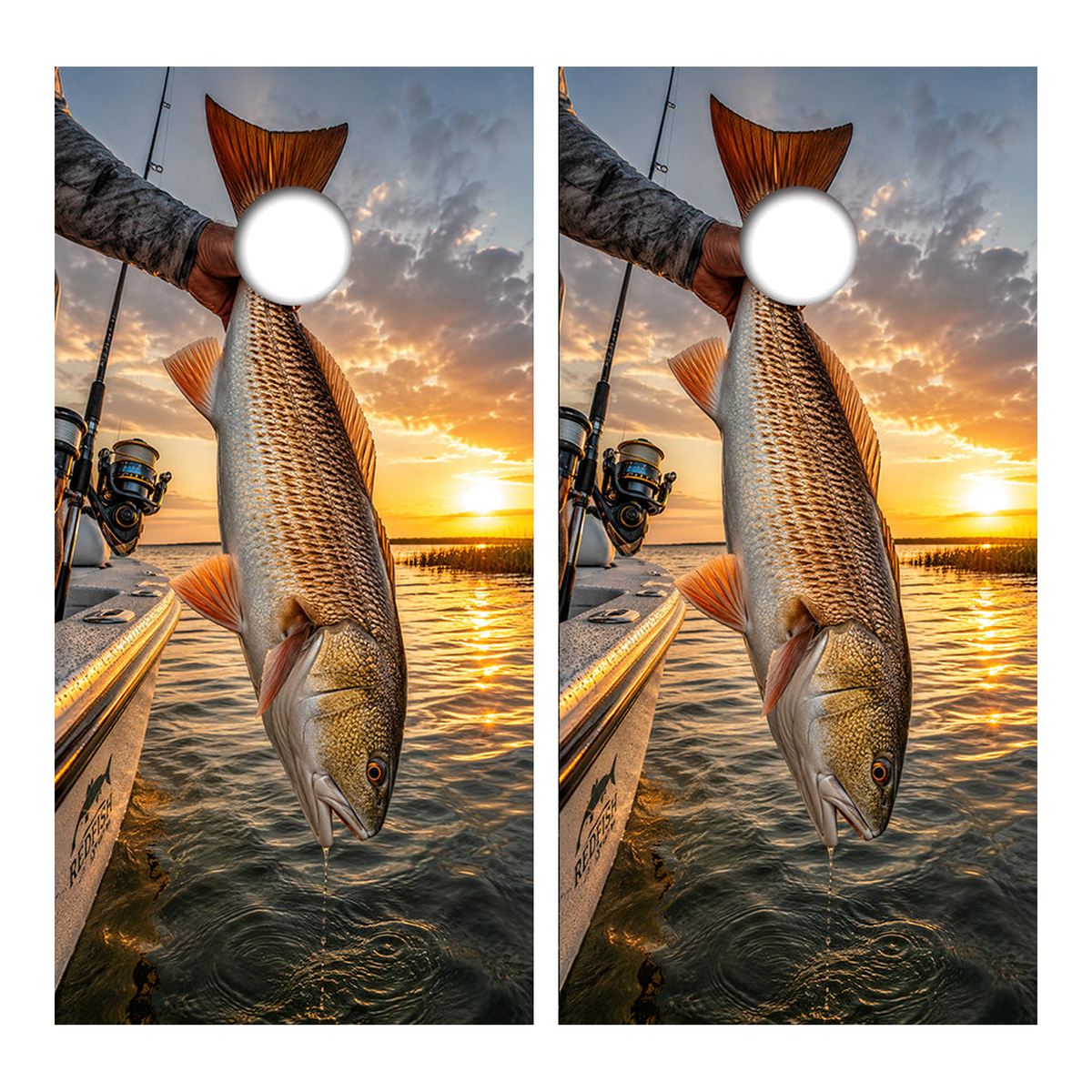 Red Fish Cornhole Design - Corn5067 - Great Call Athletics