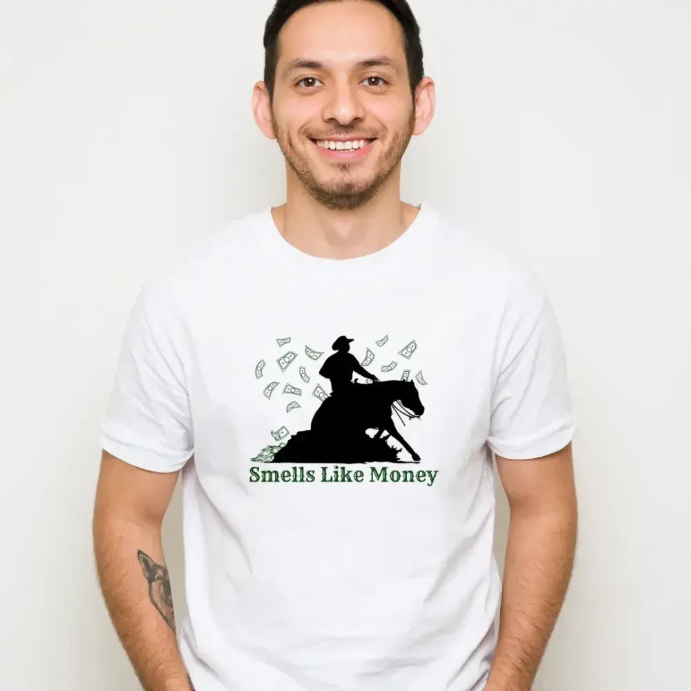 Reining Horse T-Shirt, Western Horse Apparel, Horse Trainer Tee