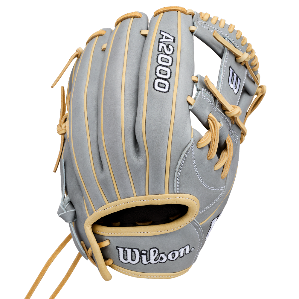 Wilson A2000 H12 12 inch fastpitch glove, grey and blonde leather