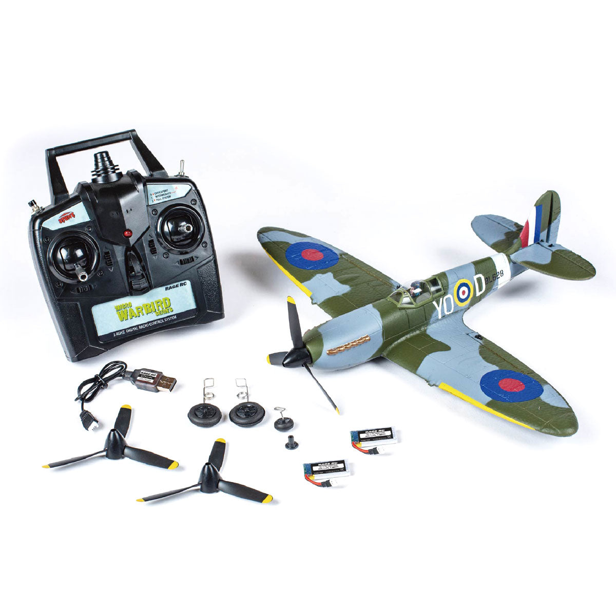 Supermarine Spitfire Micro RTF Airplane with PASS System - View 2