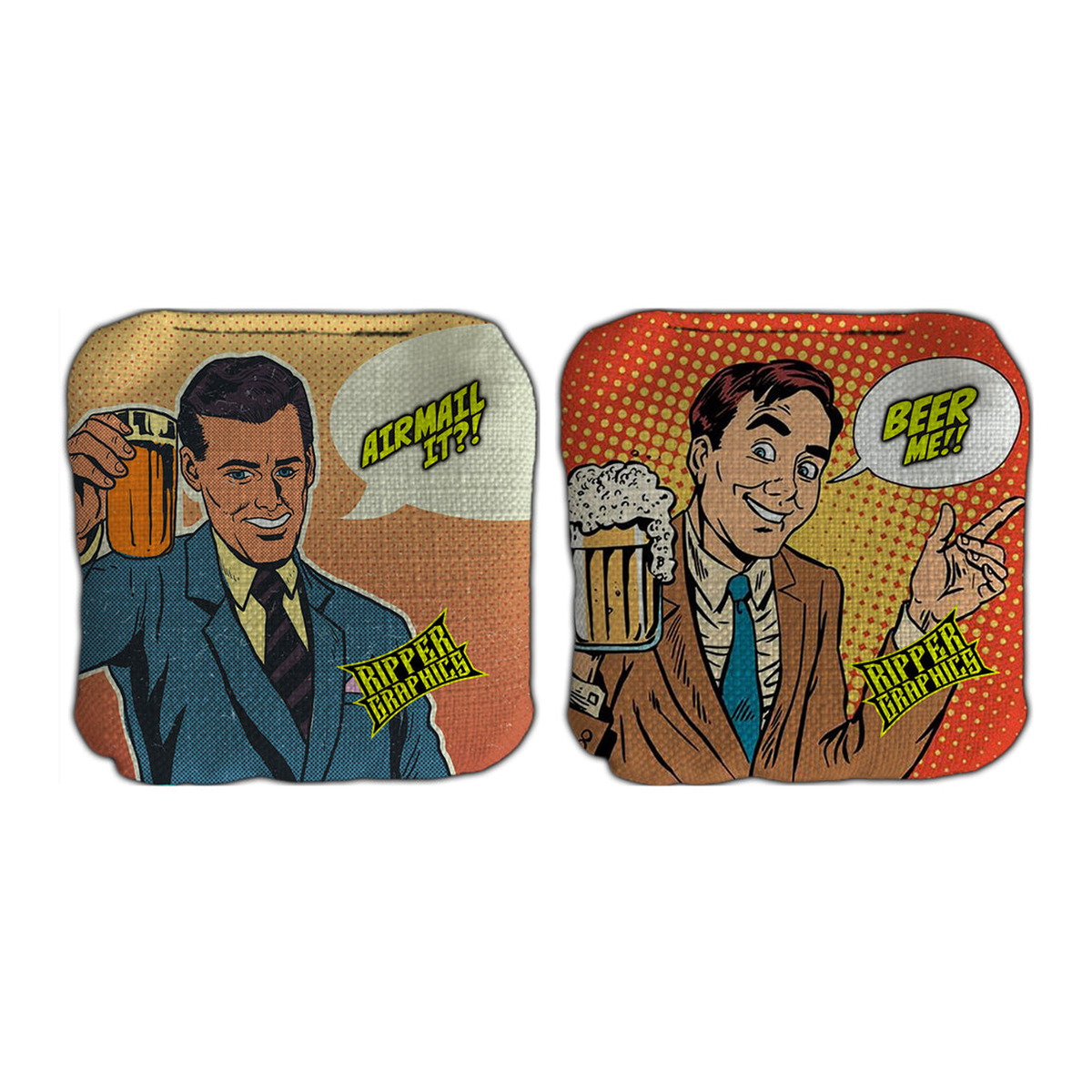 Ripper Graphics "Cartoon" Cornhole Bags Set of 8 product photo