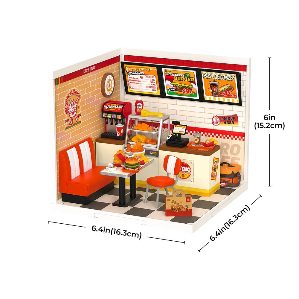 Yum Yum Burgers DIY Plastic Miniature House - View 2