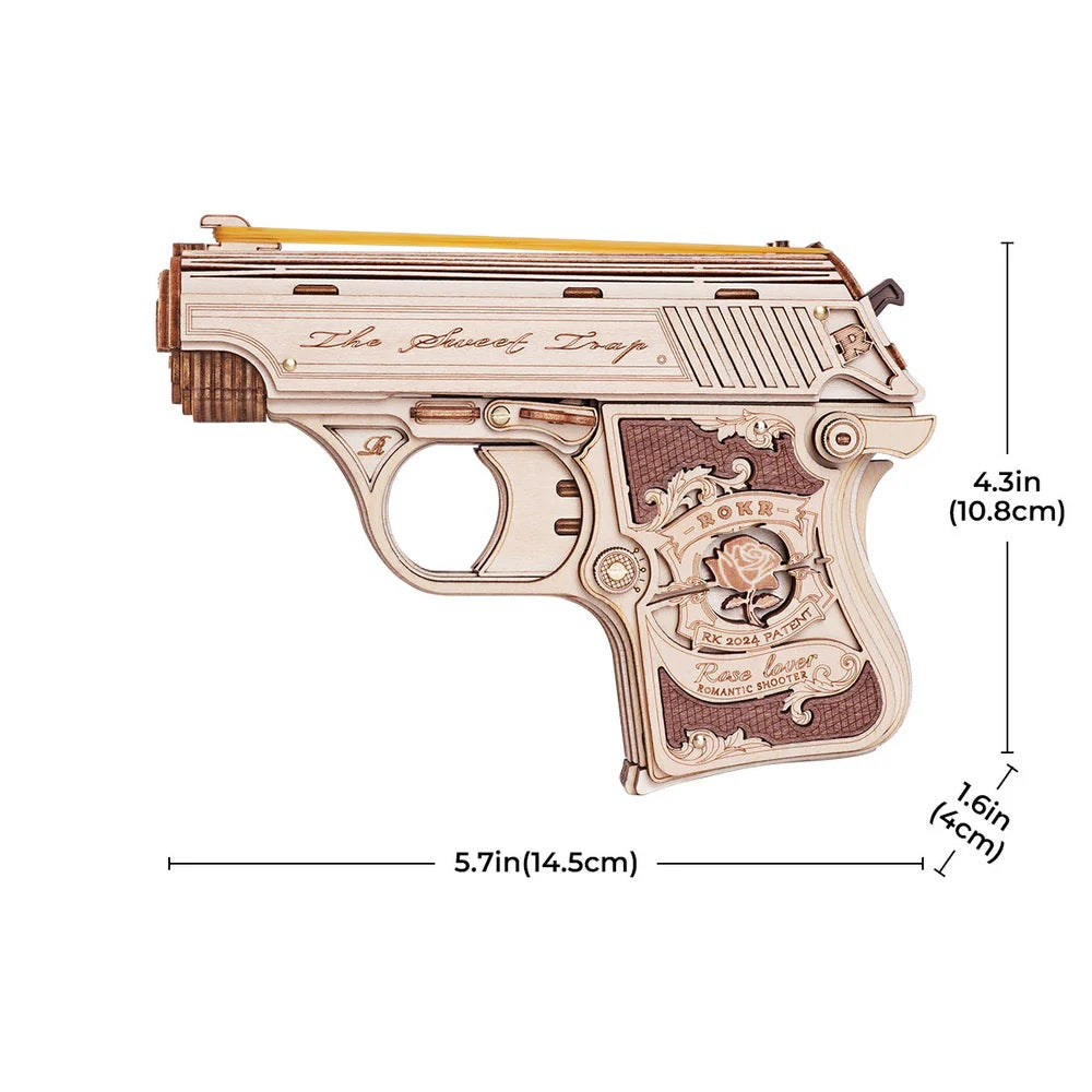 Mini Gun Toy Wooden 3D Puzzle - View 4