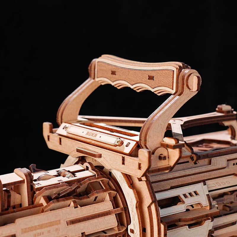 ROKR-Robotime - Rotating Barrel Machine Gun Toy 3D Wooden Puzzle - View 5
