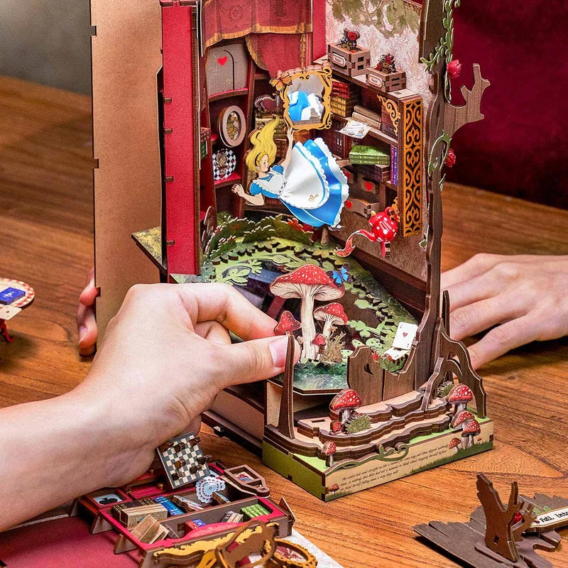 Alice Adventure DIY Book Nook Shelf Insert Kit - View 4