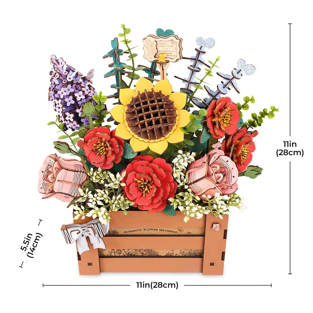 Wooden Flower Box - Wood Bloom Craft - View 5
