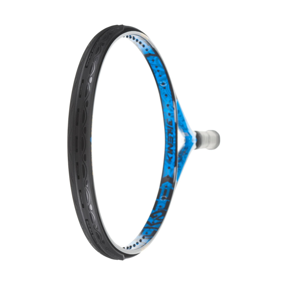 Tennis racket with a mid-plus head size, open string pattern, and cushioned grip designed for enhanced control, comfort, and power on the court.