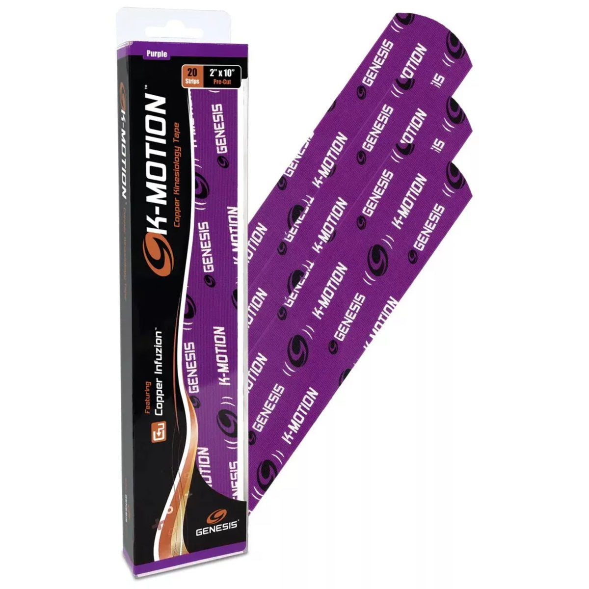 Genesis K-Motion Tape with Copper Infuzion Pre-Cut Pack