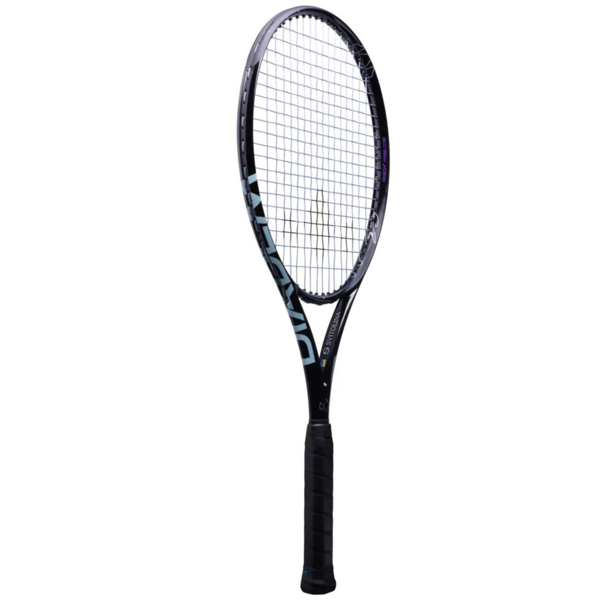 Diadem Elina Svitolina Signature Axis 98 tennis racket featuring a full string bed, streamlined frame, and standard grip handle, shown upright.
