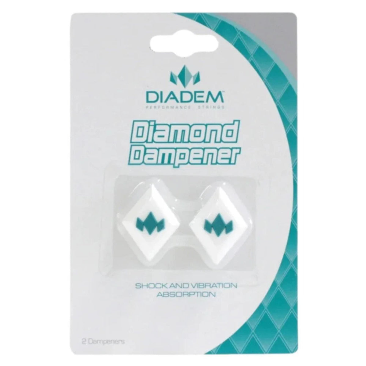 Tennis racket vibration dampeners in retail packaging, designed to reduce string vibration and improve comfort during play.