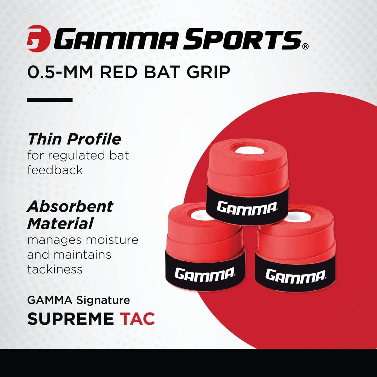 Pack of grip wrap rolls designed for baseball equipment, providing enhanced tack, control, and comfort for handles.