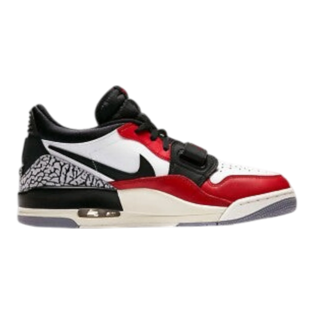 Air Jordan Legacy 312 Low Men's Sneakers — Chicago White/Gym Red Leather Low-Top