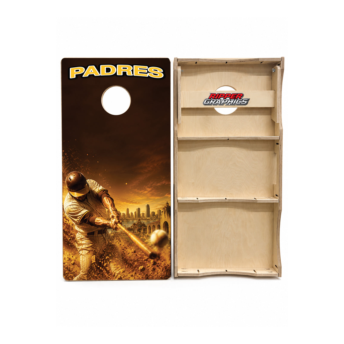 San Diego Padres Baseball Inspired Cornhole Design - CH5243 - Great Call Athletics
