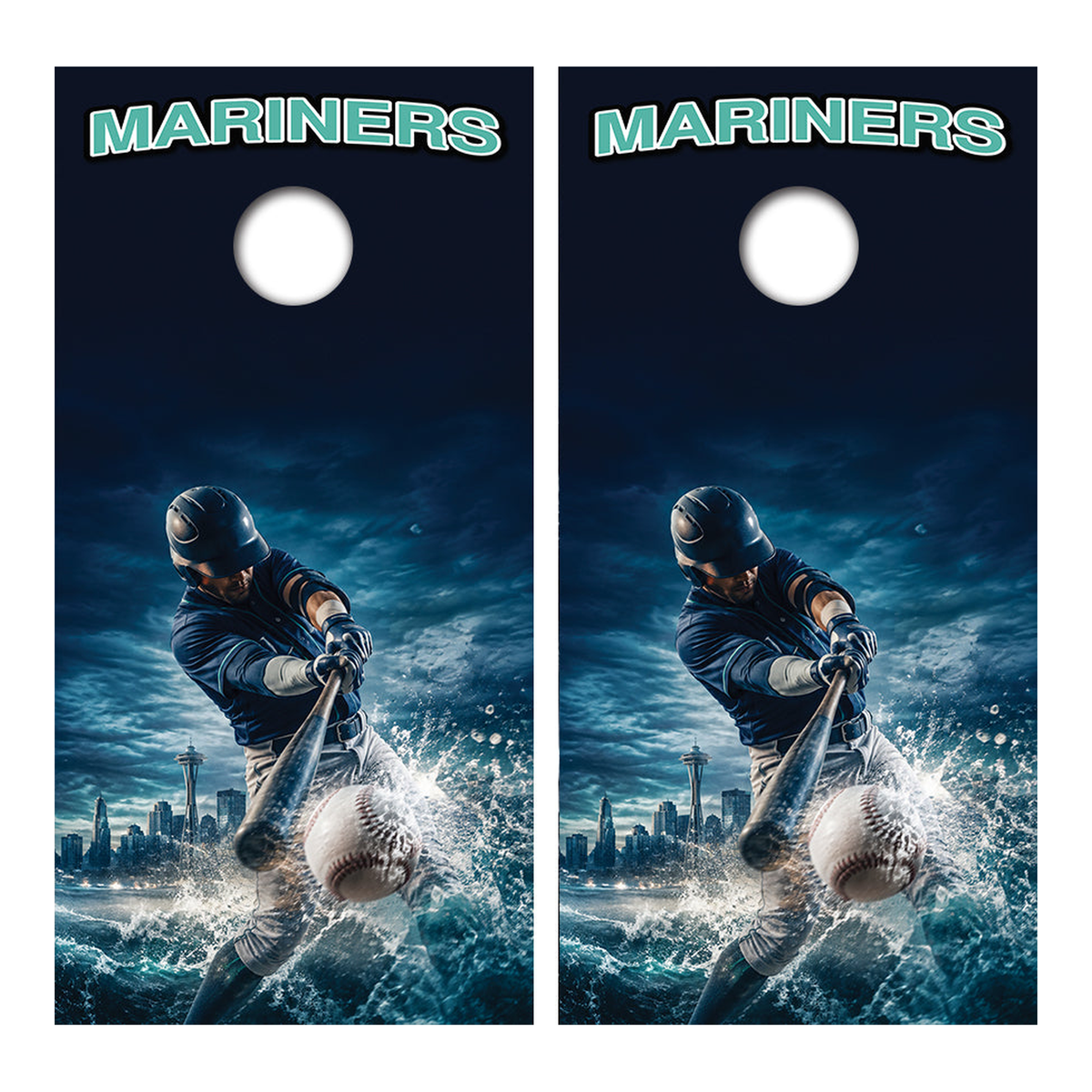 Seattle Mariners Baseball Inspired Cornhole Design - Corn5227 - Great Call Athletics