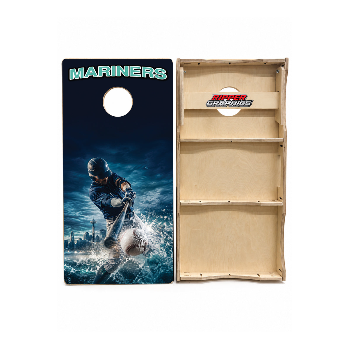 Seattle Mariners Baseball Inspired Cornhole Design - CH5227 - Great Call Athletics