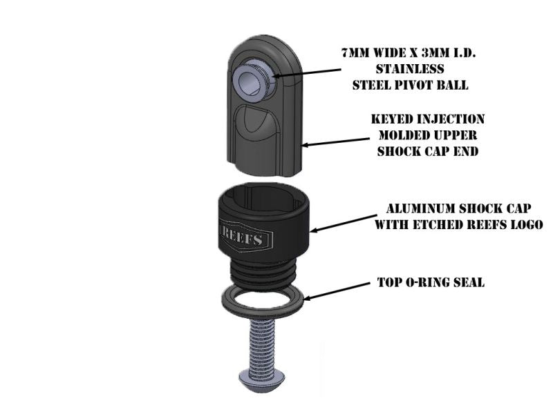 XP Aluminum Shocks 80mm (2pk) - View 2