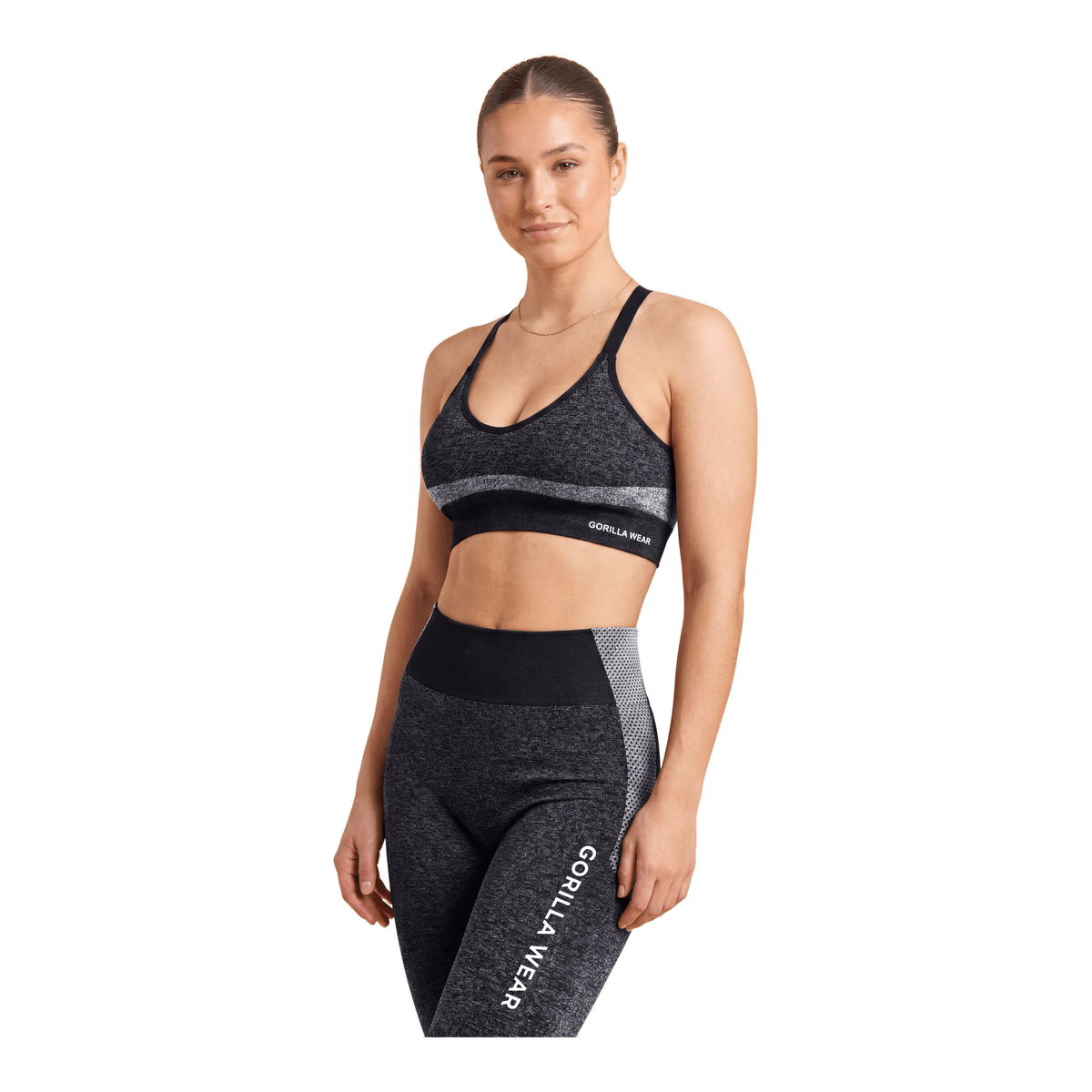Selah Seamless Sports Bra - Black product photo