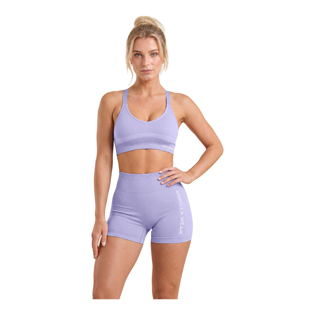 Selah Seamless Sports Bra - Lilac product photo