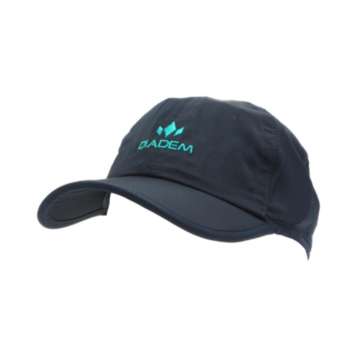 Diadem Drycore Select hat featuring a curved brim, lightweight construction, and front logo, shown at an angled view.