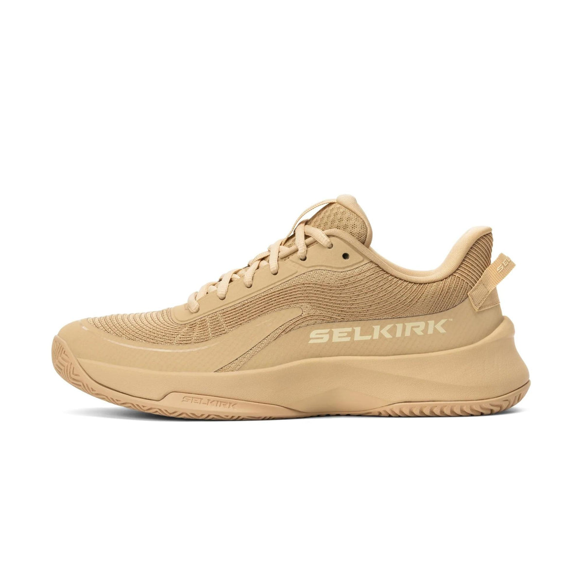 Selkirk Sport men’s CourtStrike Pro pickleball shoes with lace-up closure, cushioned sole, and low-cut athletic design, shown as a pair.