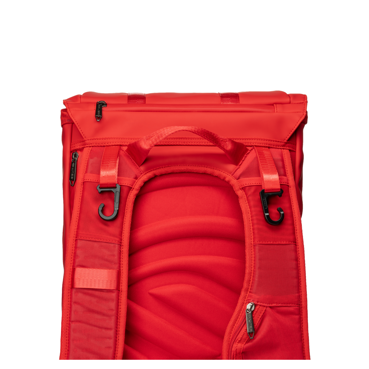 Selkirk LABS Prestige Pickleball Backpack in Crimson Red - back panel detail