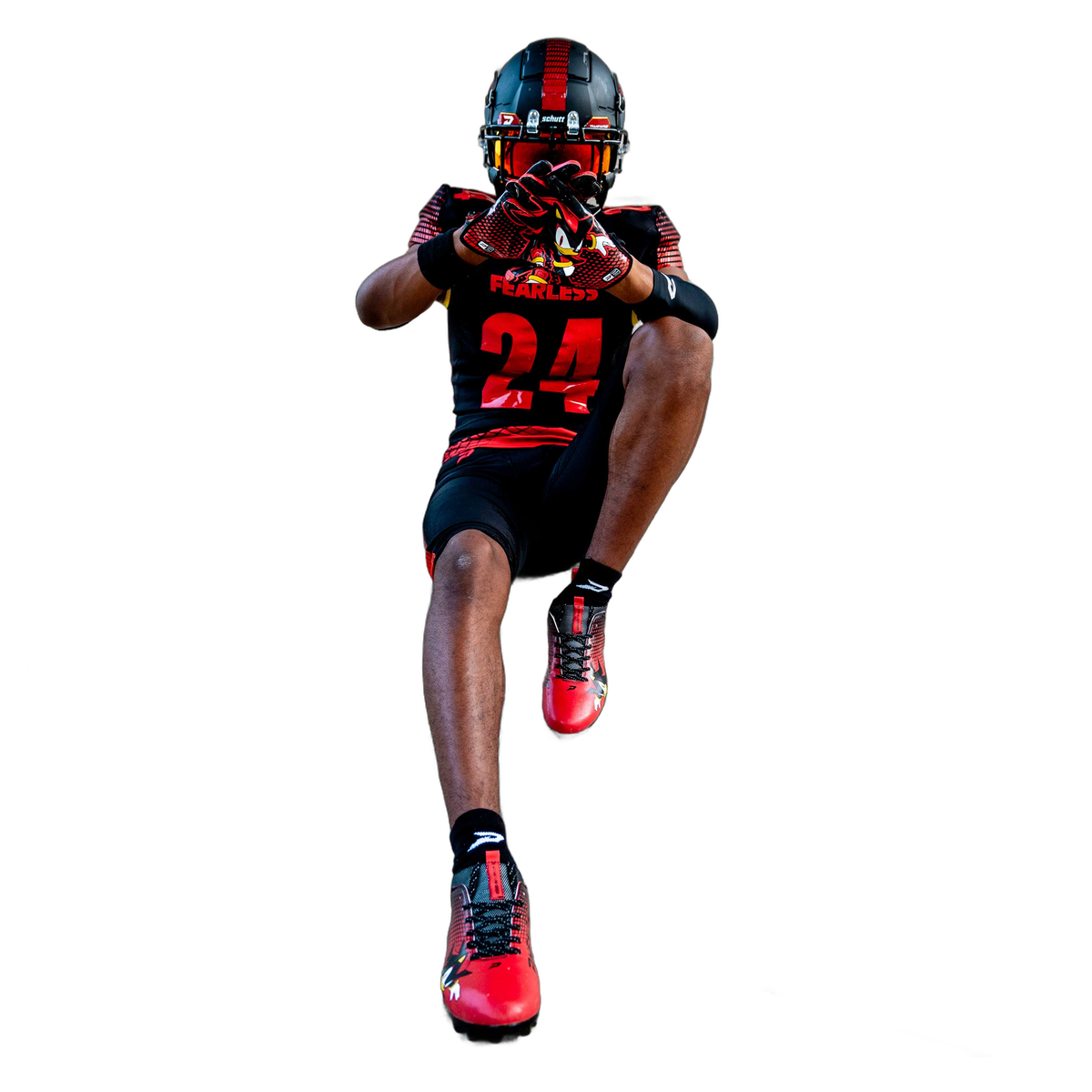 Shadow the Hedgehog Football Cleats - Quantum Speed 2.0 by Phenom Elite