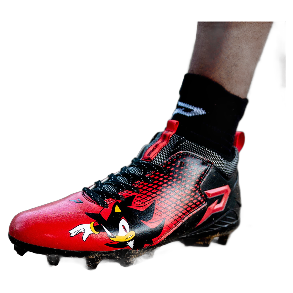 Shadow the Hedgehog Football Cleats - Quantum Speed 2.0 by Phenom Elite