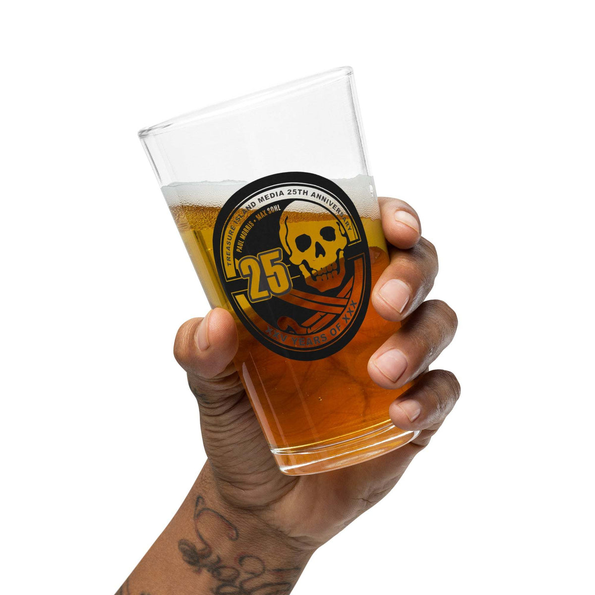 TIM 25th Anniversary Pint Glass