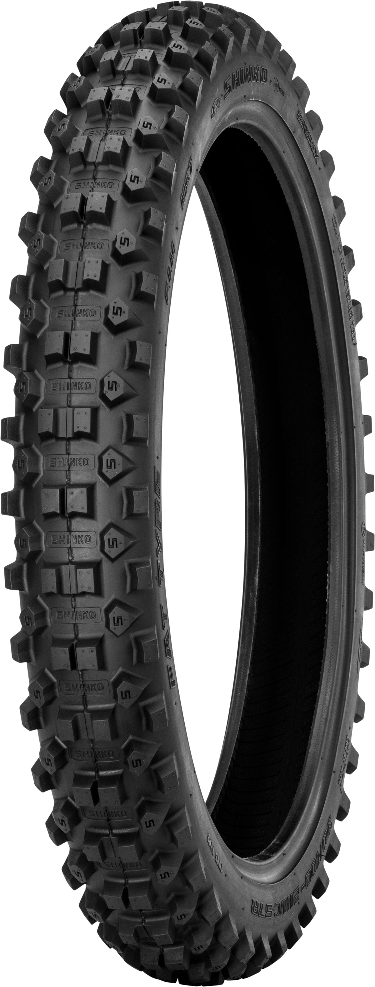 SHINKO, Shinko Tire 216MX Fat Tyre Cheater 90/100-21 57R Bias TT for Offroad and Enduro Racing