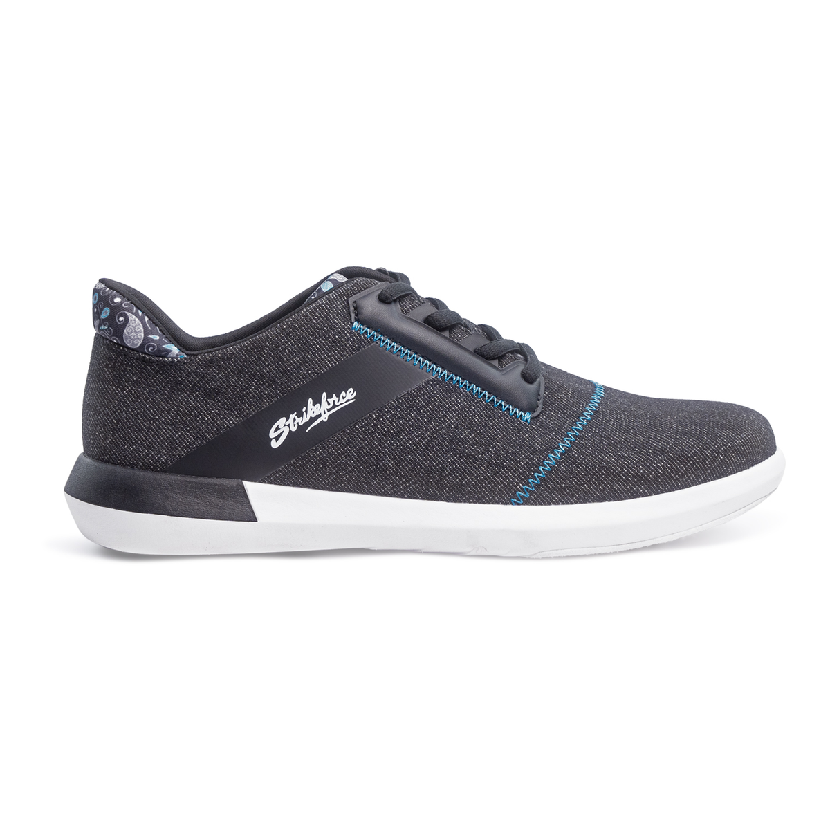 KR Strikeforce Lux Women's Bowling Shoes, Black/Ocean Blue - product view 2