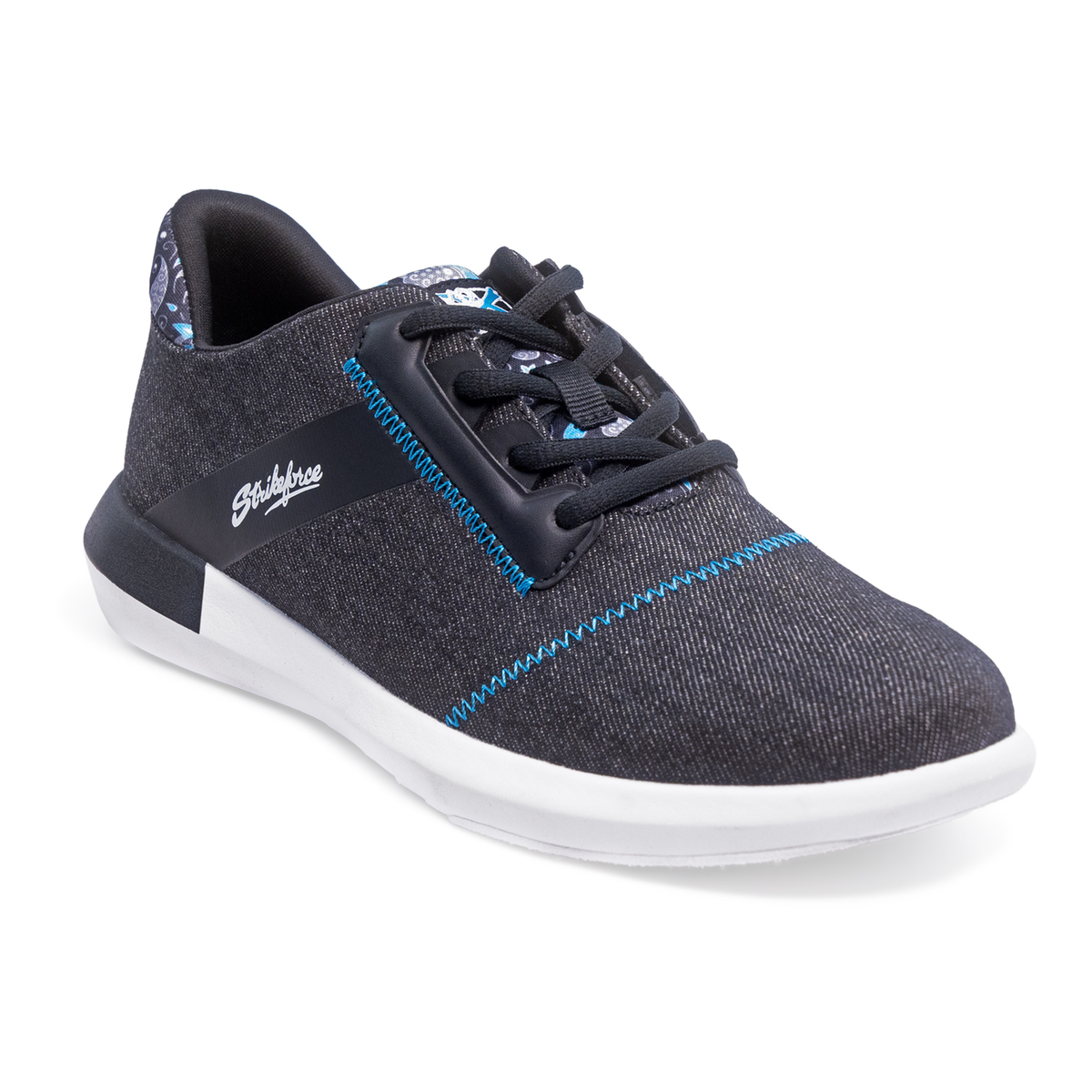 KR Strikeforce Lux Women's Bowling Shoes, Black/Ocean Blue - product view 3