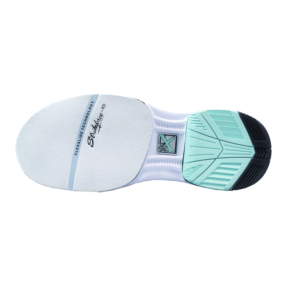 KR Strikeforce Lady Jet Wide Right Hand Women's Bowling Shoes, White Teal - product view 6