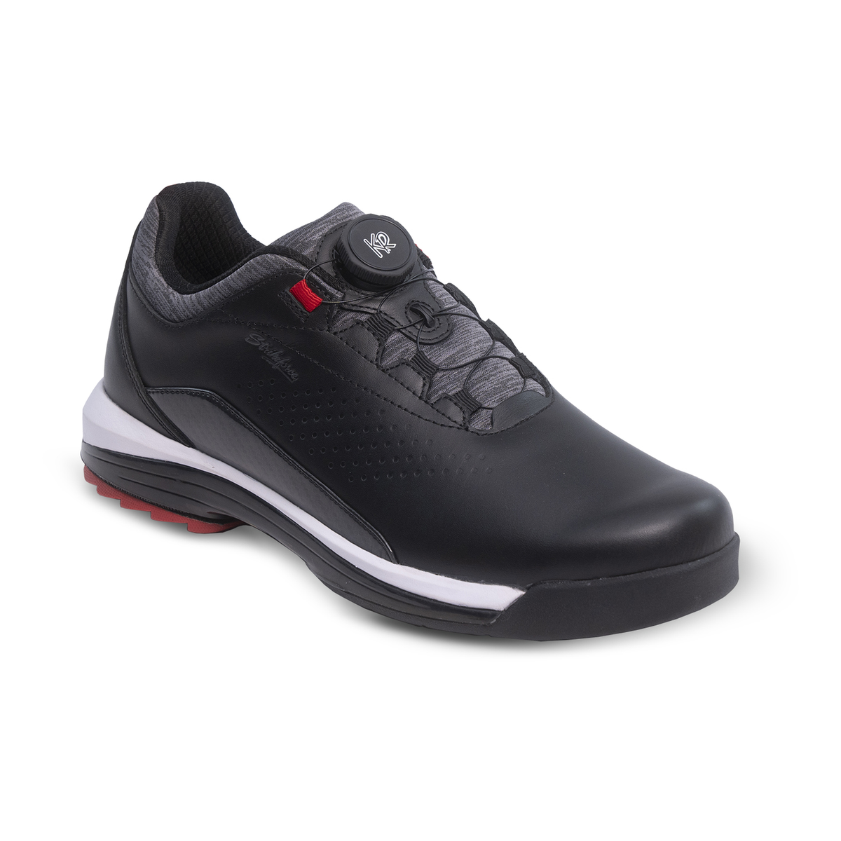 KR Strikeforce TPC Maven Left Hand Men's Bowling Shoes, Black/Red - product view 3