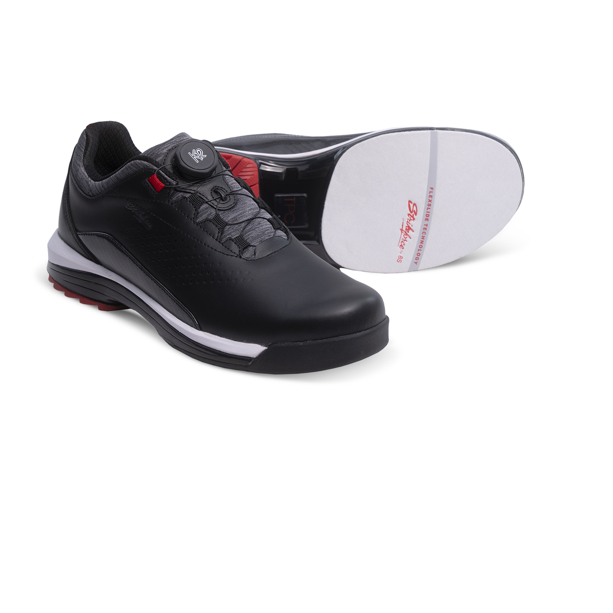 KR Strikeforce TPC Maven Left Hand Men's Bowling Shoes, Black/Red - product view 7