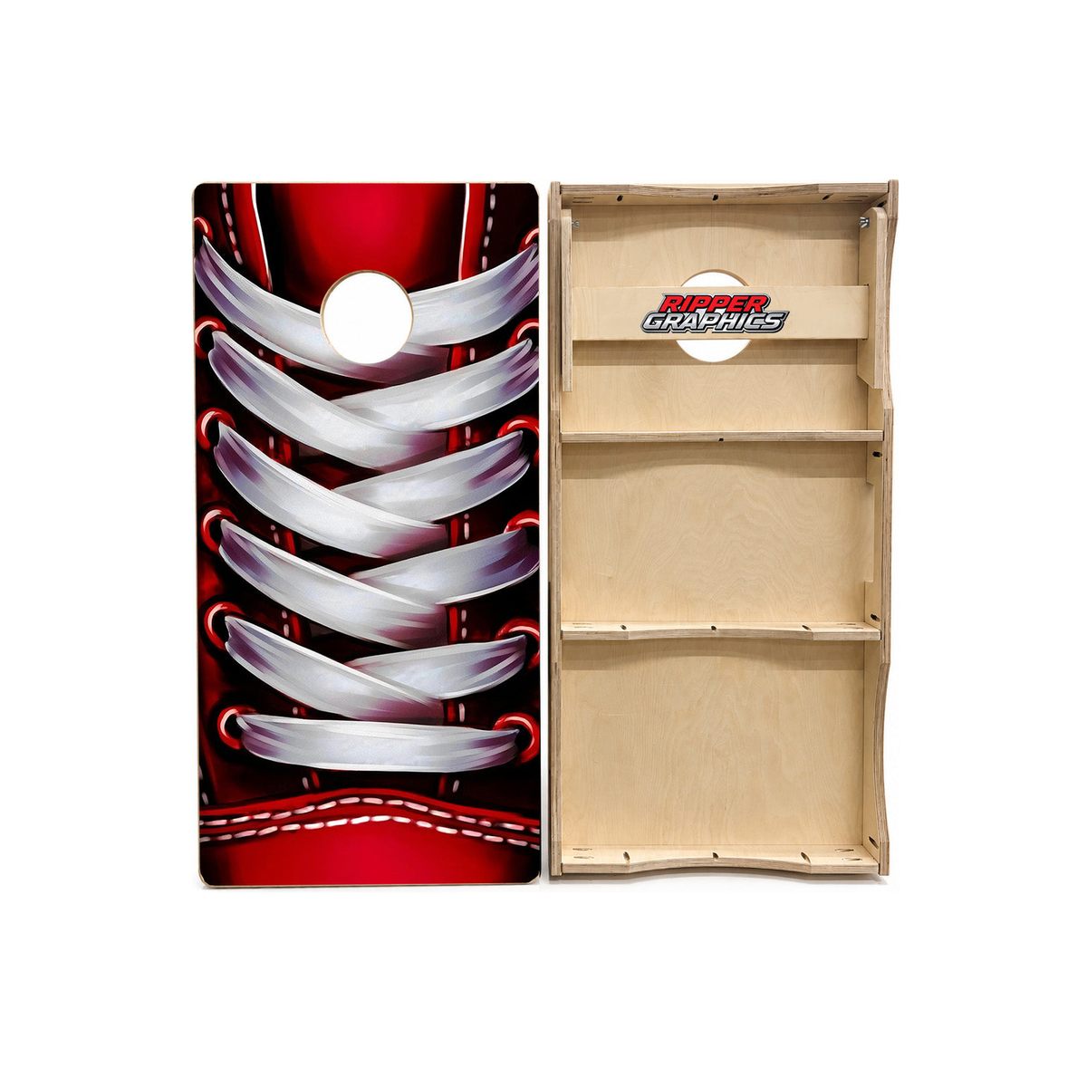 Shoelaces Cornhole Design product photo