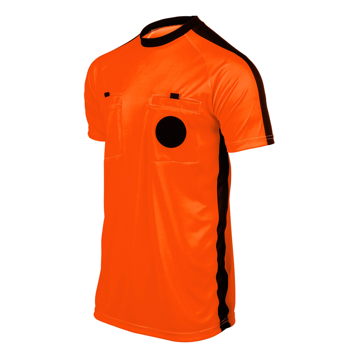 Smitty USA-900-College Collegiate Soccer Referee Short Sleeve Shirt College USA in Orange - front view