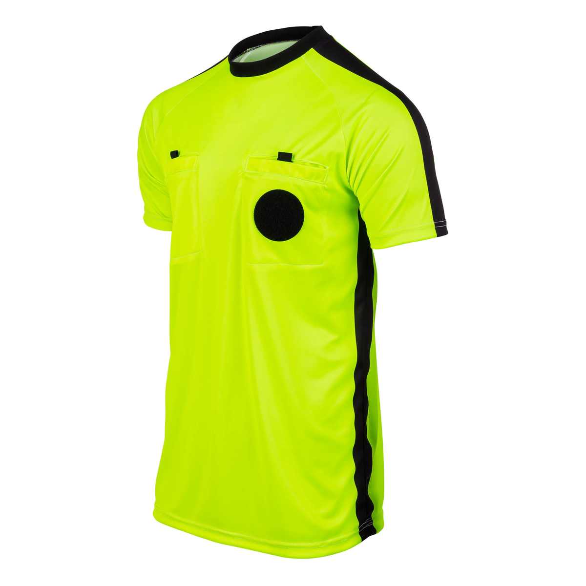 Smitty USA-900-College Collegiate Soccer Referee Short Sleeve Shirt College USA in Yellow - front view