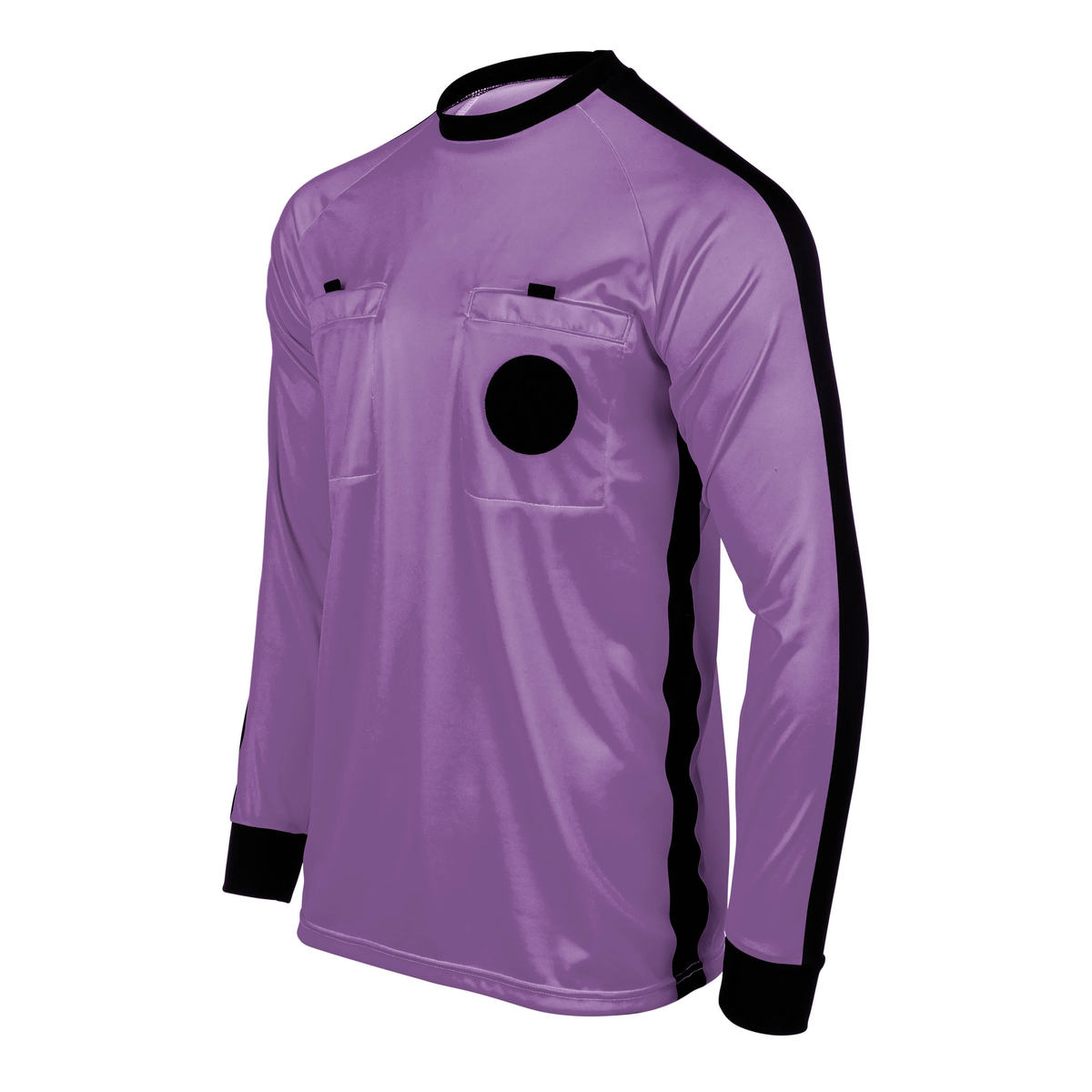 Smitty USA-901-College Collegiate Soccer Referee Long Sleeve Shirt College USA in Purple - front view