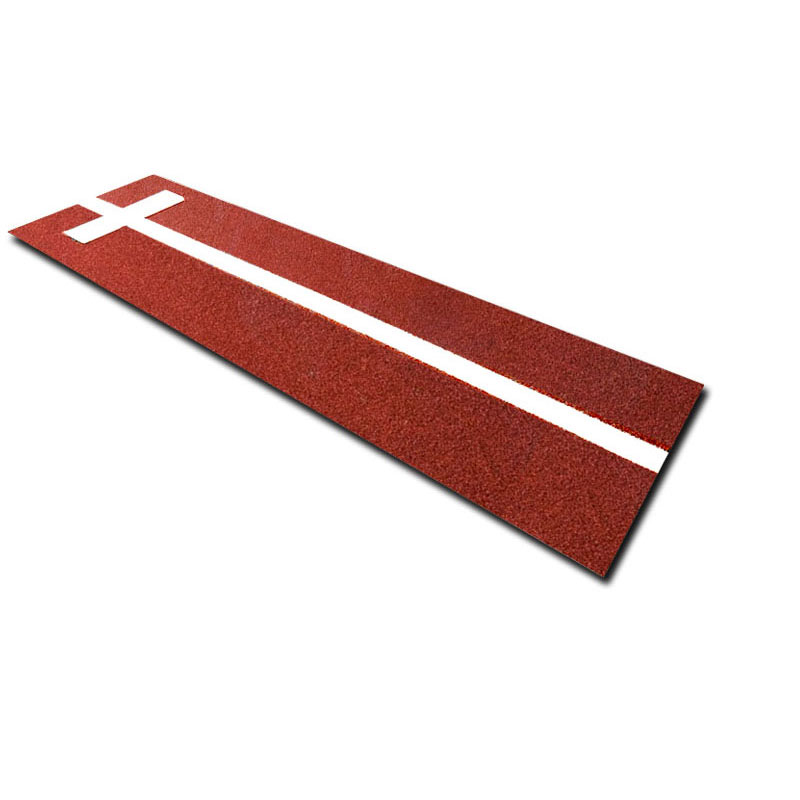 Cimarron 3x11 Softball Pitchers Mat with Power Line Clay - Front View