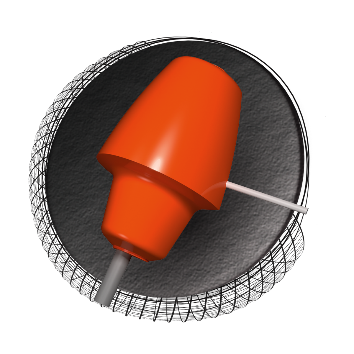 Hammer Spawn Bowling Ball 13 to 12 lb core - cutaway view
