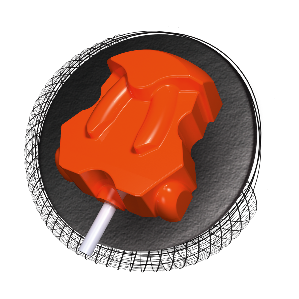 Hammer Spawn Bowling Ball 16 to 14 lb core - cutaway view