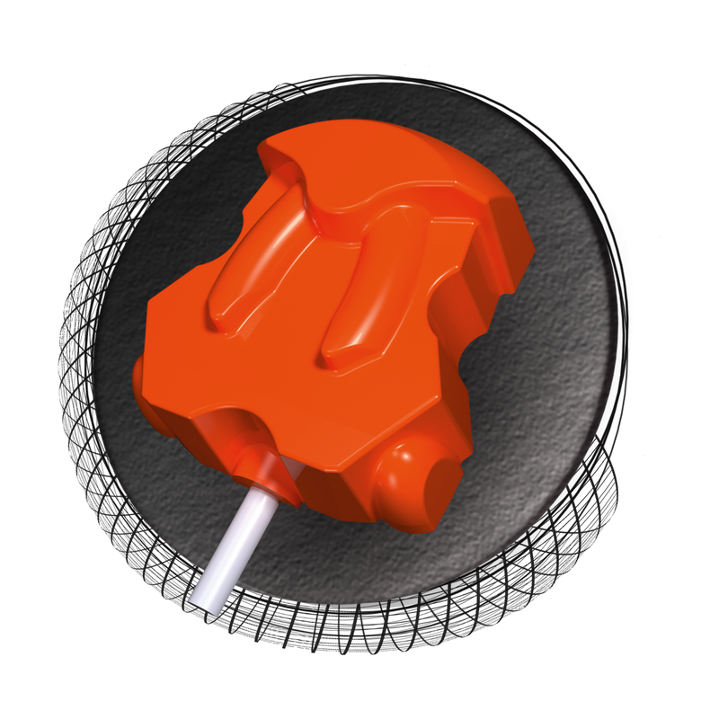 Hammer Spawn Bowling Ball 16 to 14 lb core - cutaway view