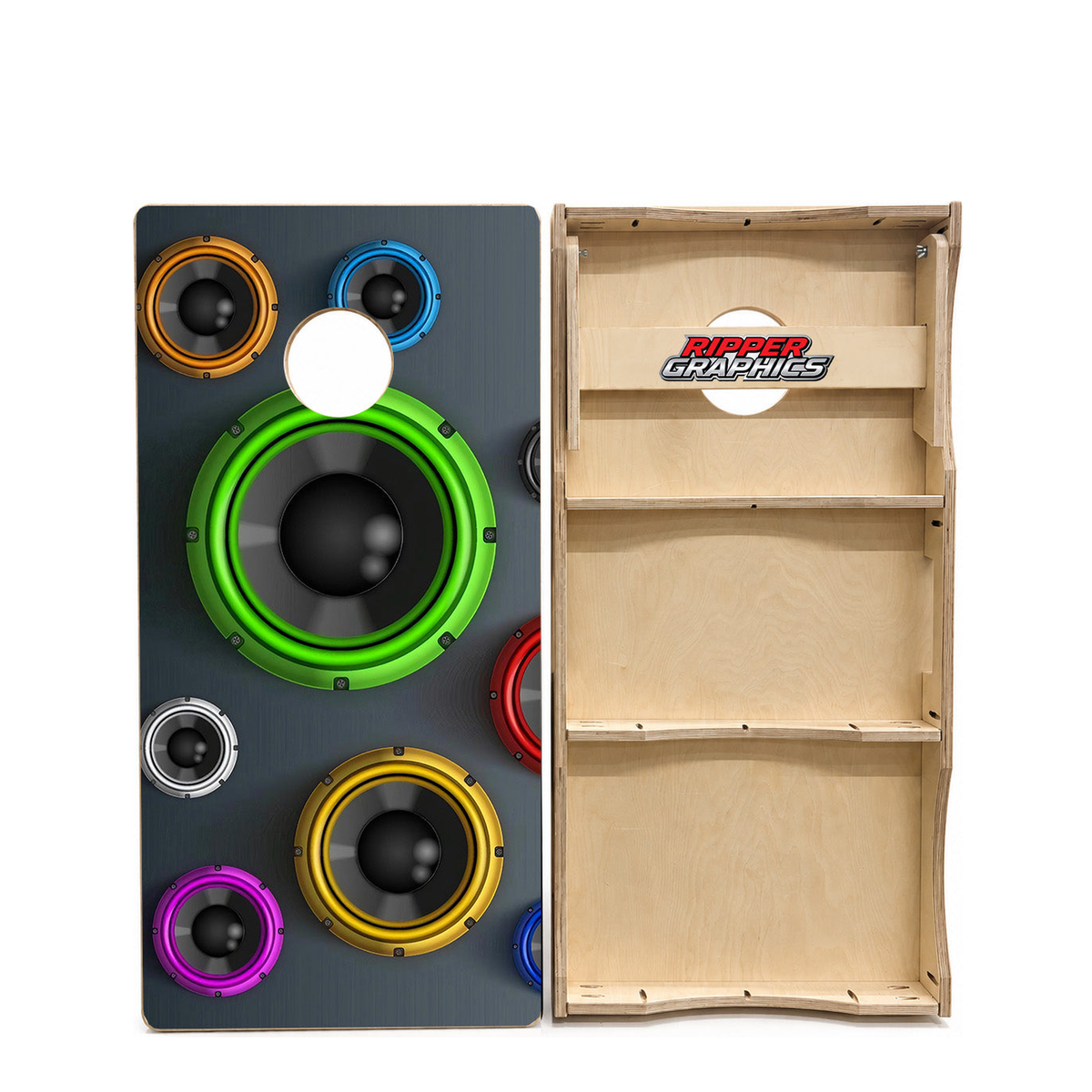 Speaker Box Cornhole Design product photo
