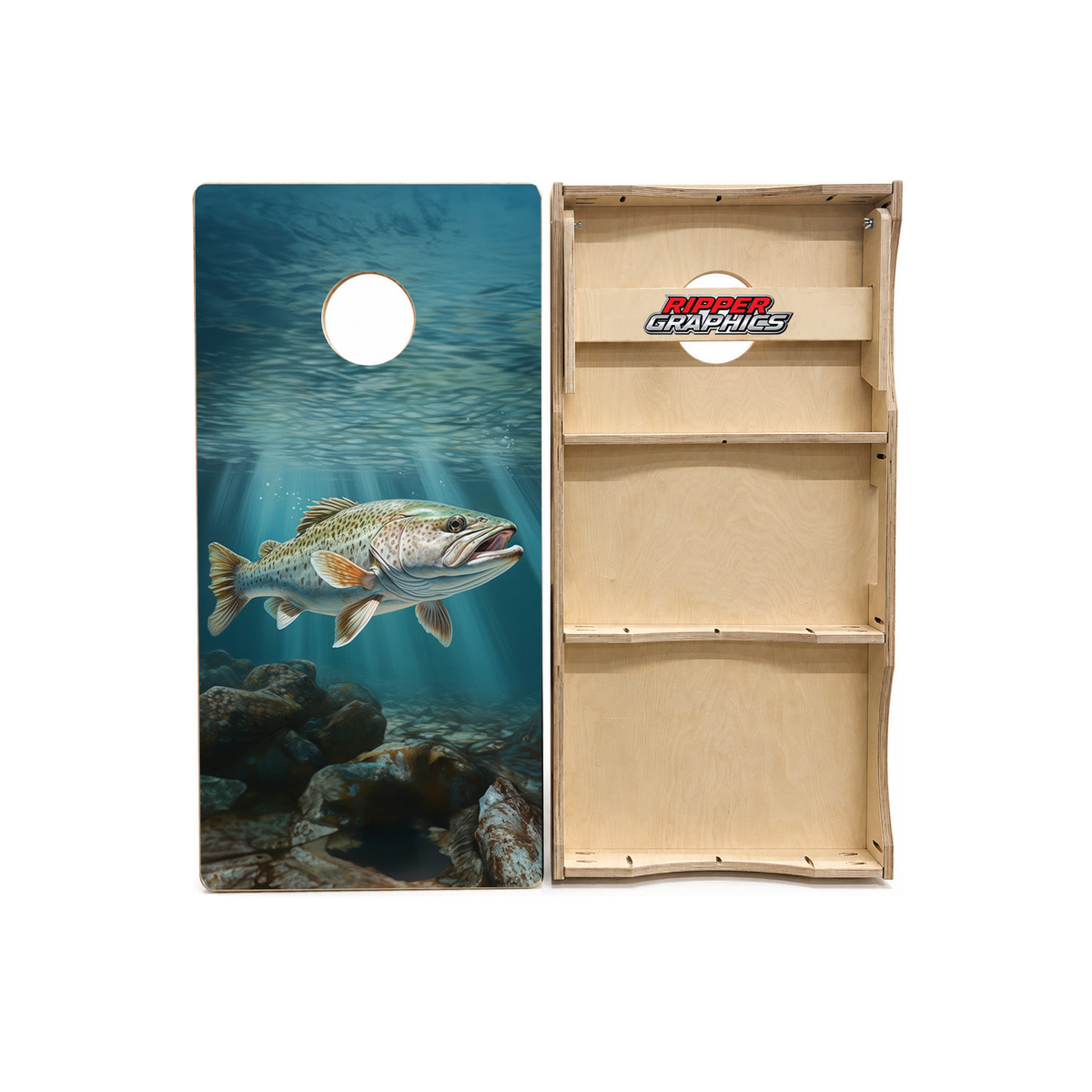Speckled Trout Cornhole Design product photo
