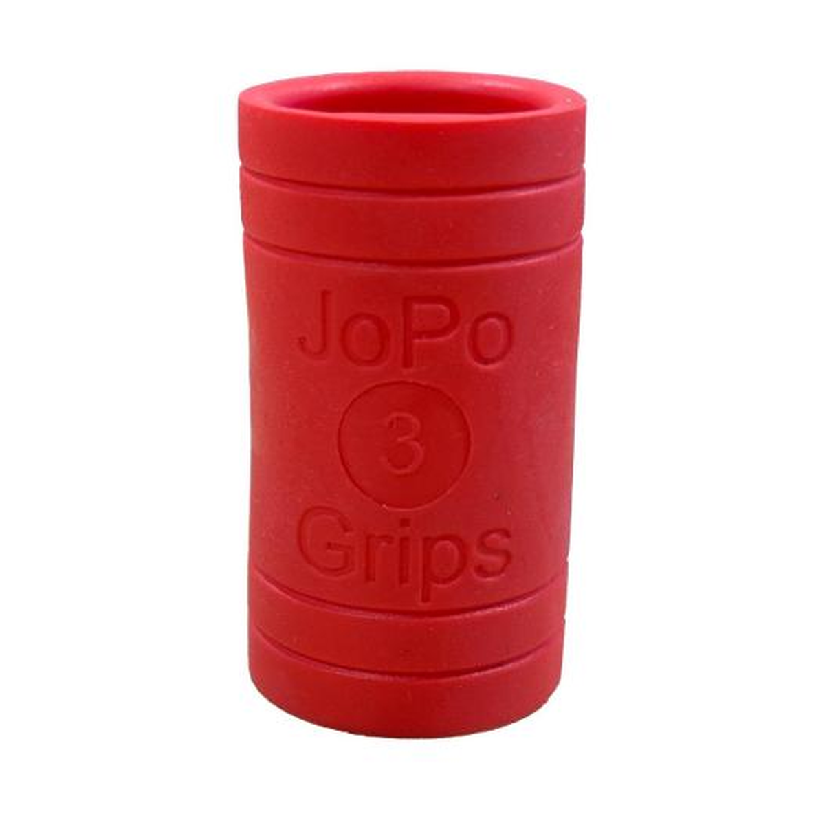 JoPo Finger Grips Power Flat Oval Red - primary view