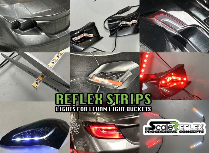 Strip - LEDs for Lexan Light Bucket Kit (Wht, Amb, Red) - View 8