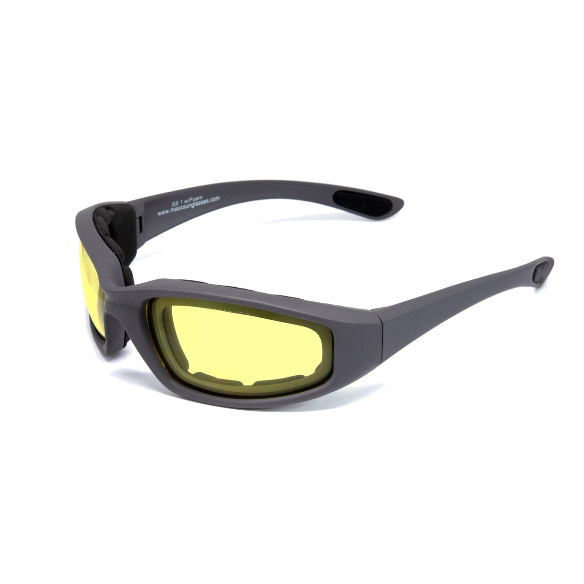 SS1 Yellow Lens ANSI Z87+ Sunglasses - Gray - 57246 - Great Call Athletics