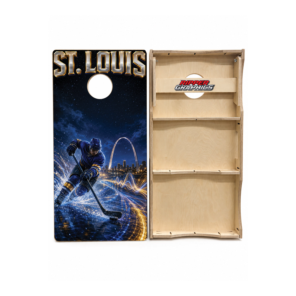 St Louis Blues Inspired Cornhole Design - CH5164 - Great Call Athletics