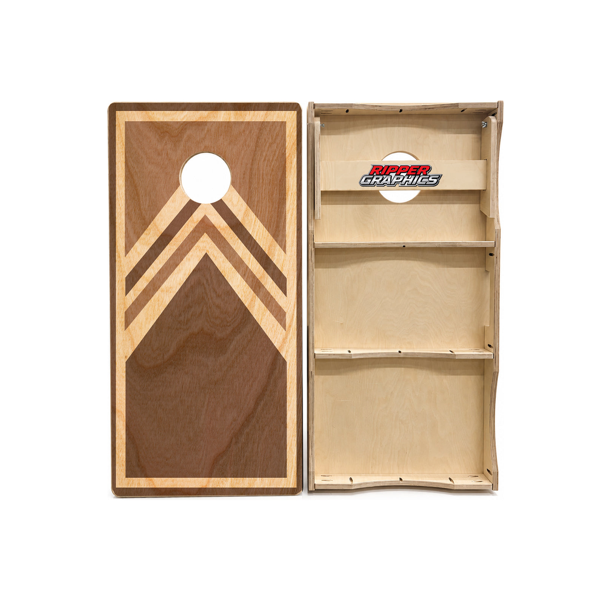 Stained Wood Cornhole Design product photo