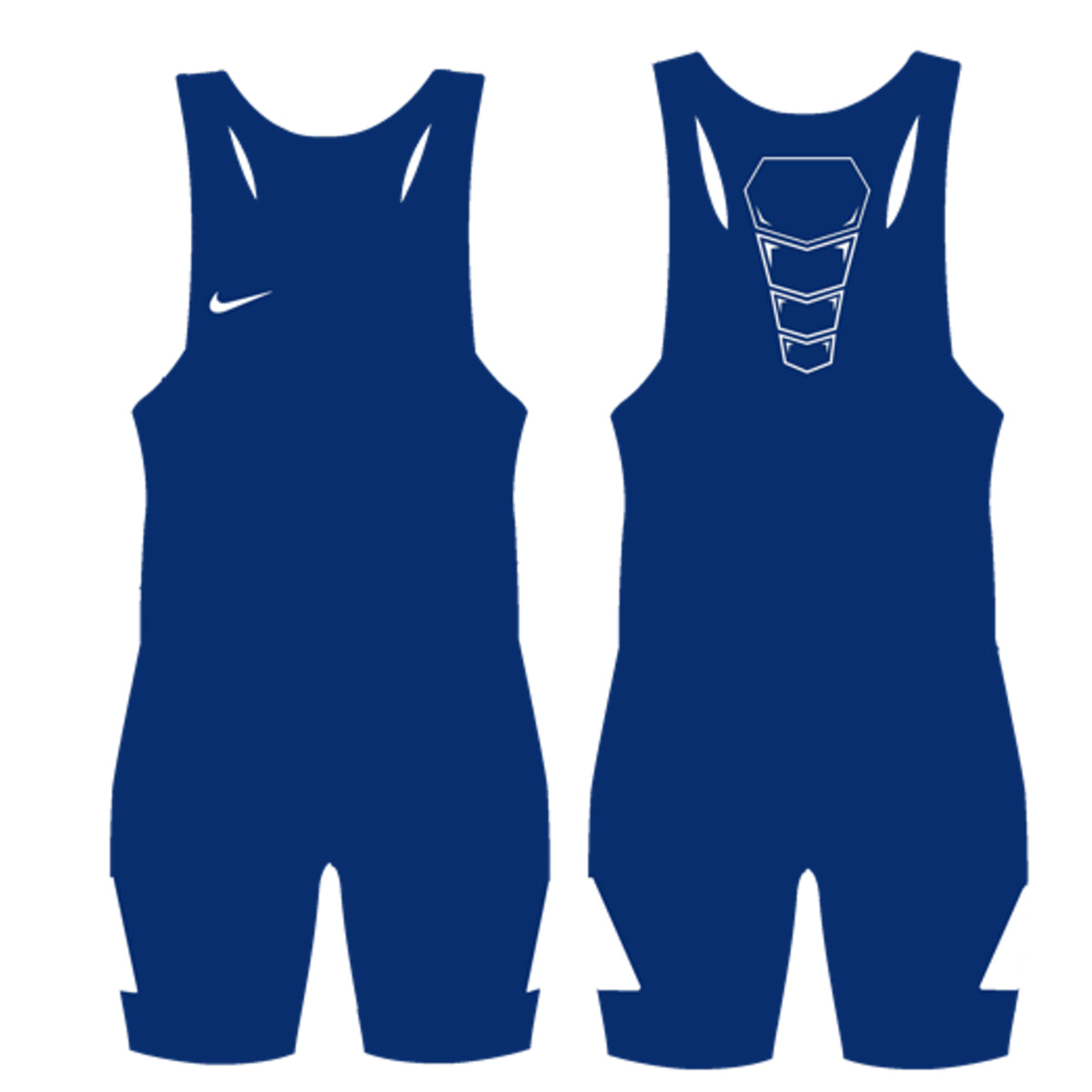 Nike Grappler Elite Royal/White Wrestling Singlet